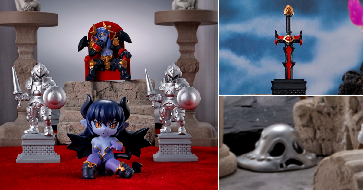 GASHAPON『等待中的地下城 勇者與惡魔王』轉蛋 可以拔出的魔劍、魅魔與惡魔王等著勇者挑戰！