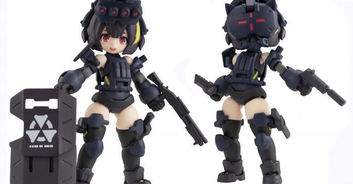 DESKTOP ARMY『緹坦妮雅 德爾塔（攻擊裝備 夜間戰規格）』靈活次世代素體結合現代軍武配件！