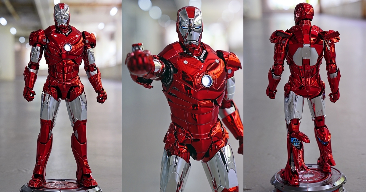 [D.M.S. 玩具報告] 指紋收集器 Part Two - Hot Toys - 1:6 Diecast 鐵甲奇俠 Mark III (電鍍紅銀色版)