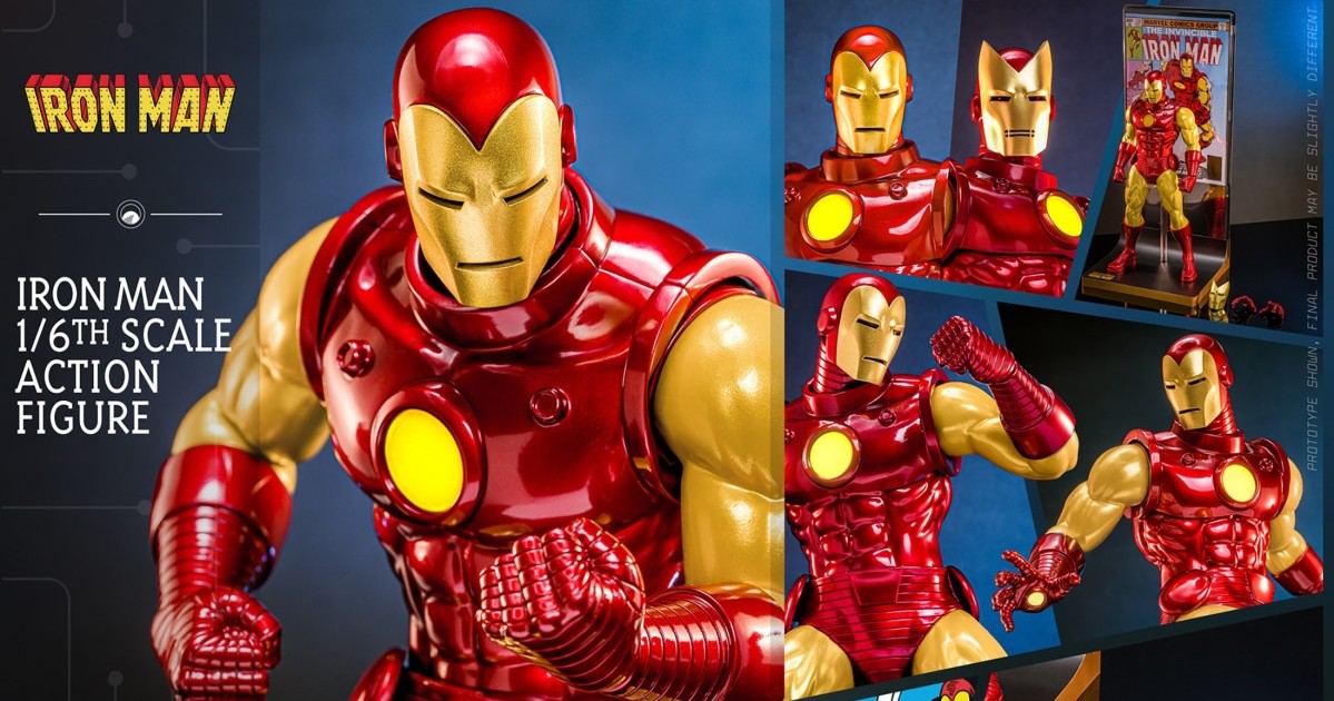 HONŌ STUDIO Marvel『鋼鐵人（Iron Man）』1/6 比例收藏級可動人偶，包膠無縫細緻再現經典的漫畫造型！