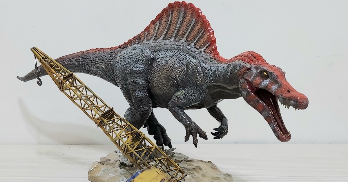 暴龍終結者 ? X-PLUS 1/35 侏儸紀公園 3 棘龍 Jurassic Park Spinosaurus