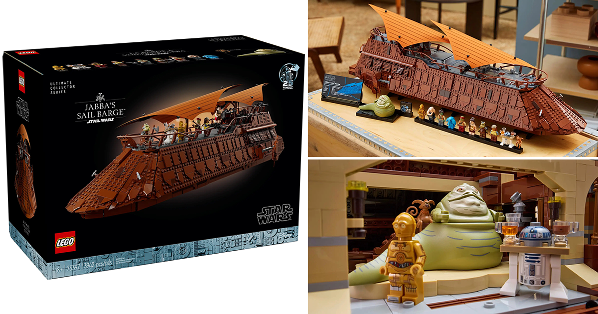 LEGO 75397「賈霸的帆蓬船」（Jabba's Sail Barge）全長達 77 公分的 UCS 豪華規格！