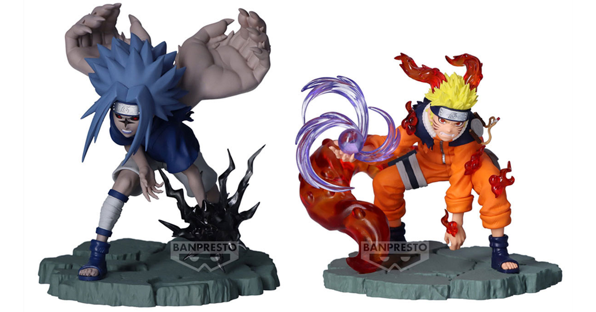 BANPRESTO《火影忍者》Memorable Saga 漩渦鳴人、宇智波佐助 立體人形 拼盡全力的激鬥再進化！
