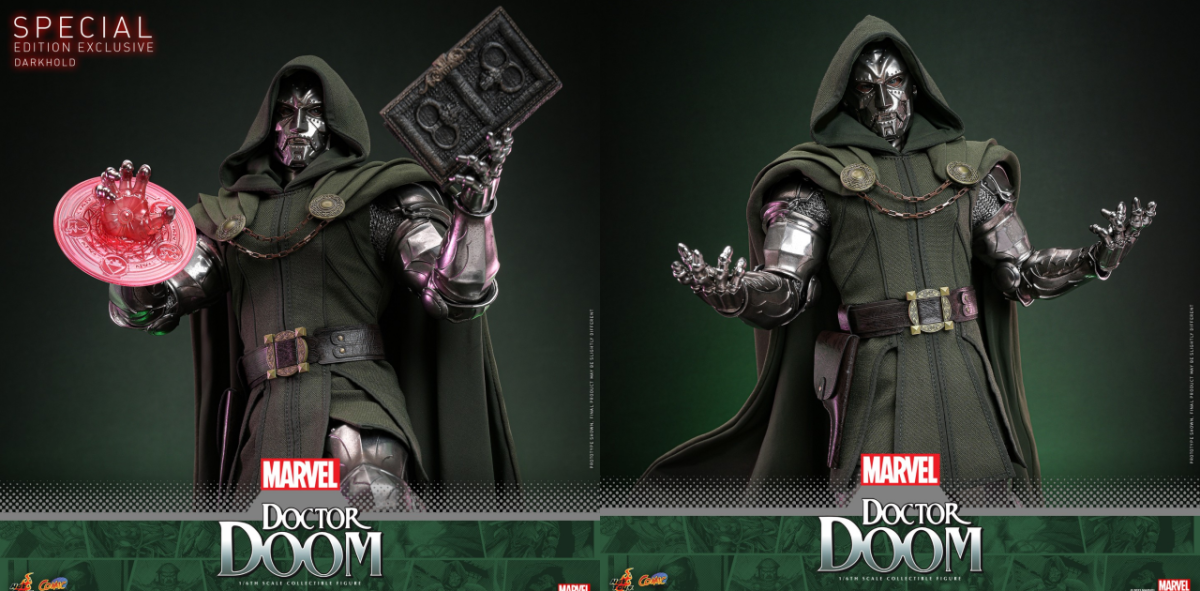 HOT TOYS『Marvel Comics 末日博士（Dr.Doom）特別版』1/6 比例收藏級可動人偶，精緻漫畫造型強勢君臨！