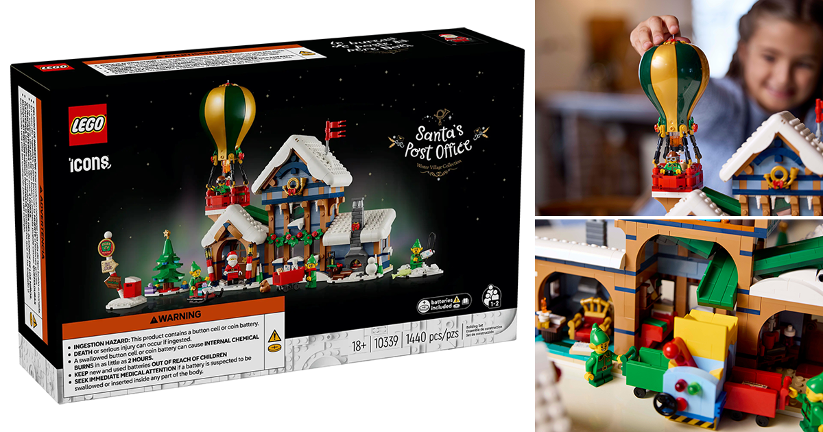 LEGO 10339 Icons 系列「聖誕老人的郵局」（Santa's Post Office）在溫馨小屋內快樂的分類信件！