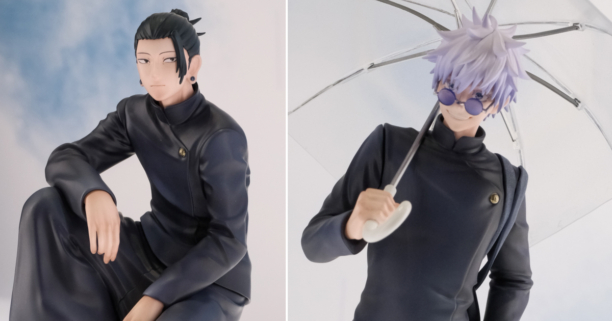 MEGAHOUSE『咒術迴戰 五條悟 高專Ver. & 夏油傑 高專Ver.』還原片尾動畫的雨天場景