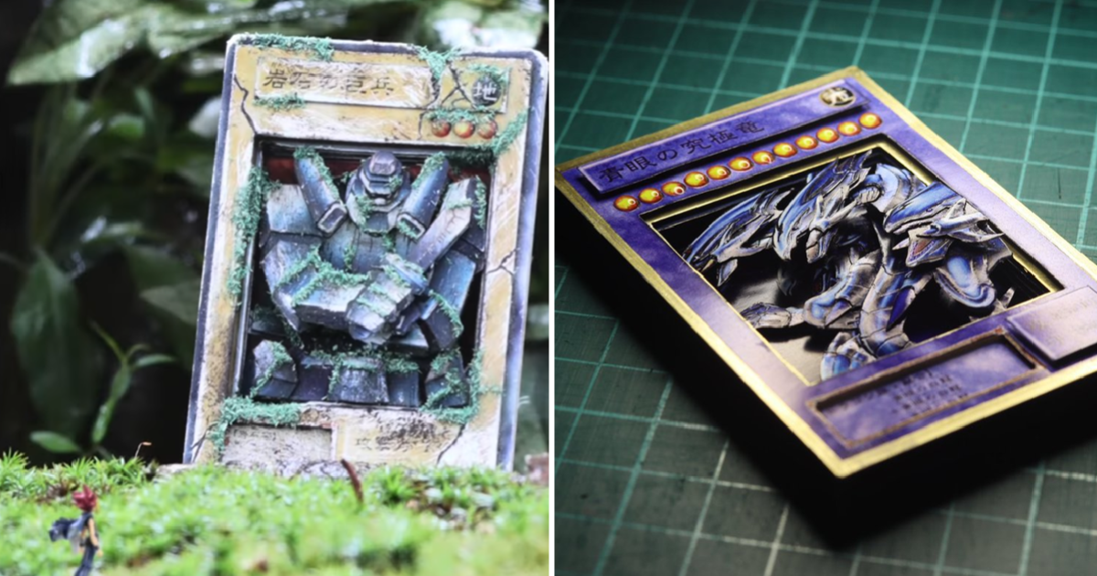神人推主將《遊戲王》卡牌「立體化」！ 透過精湛工藝表現出跳脫平面的絕佳效果