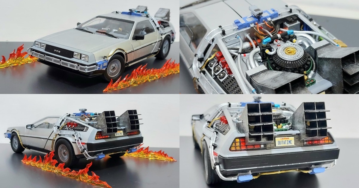 重回1985 !  青島社 回到未來 時光機 DeLorean DMC-12 迪羅倫