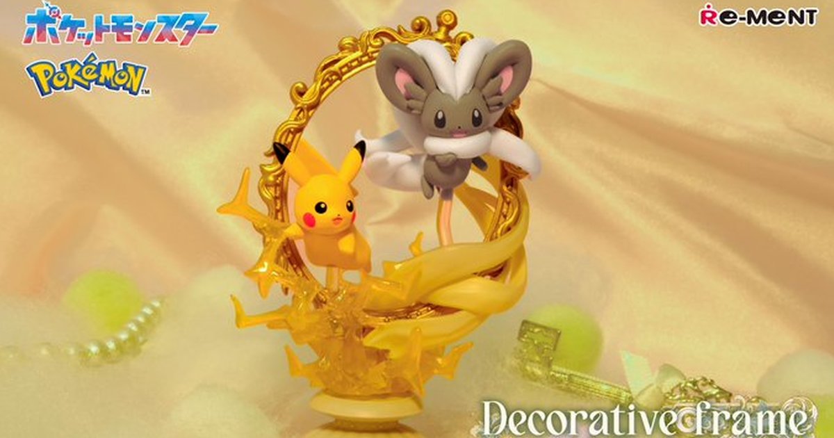 RE-MENT食玩新系列『寶可夢 Decorative Frame Collection』華麗裝飾框搭配夢幻特效的小小場景