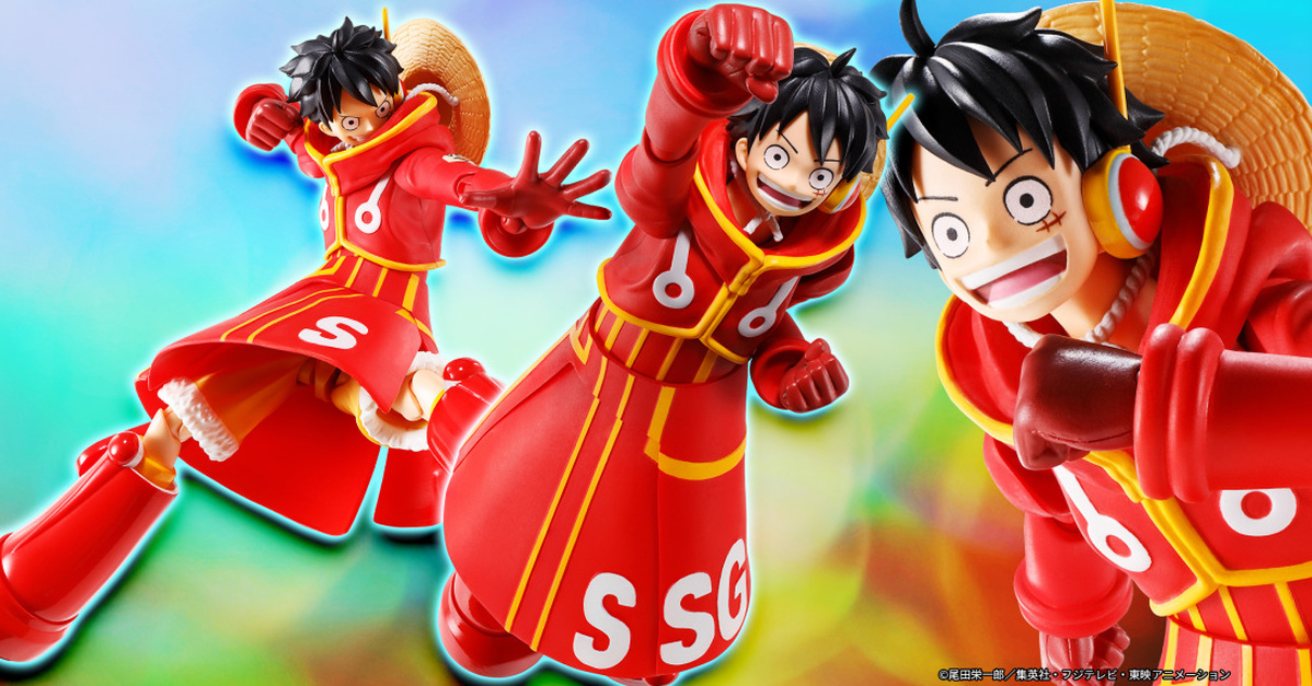 S.H.Figuarts『《航海王》蒙奇·D·魯夫 -未來島蛋頭-』可動人偶，彈頭篇的紅色未來服造型可動人偶化！