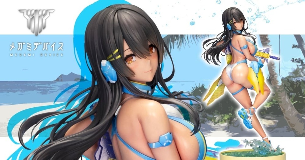 女神裝置『朱羅 蒼衣翠 2/1 比例完成品模型』波濤洶湧的夏日規格登場！