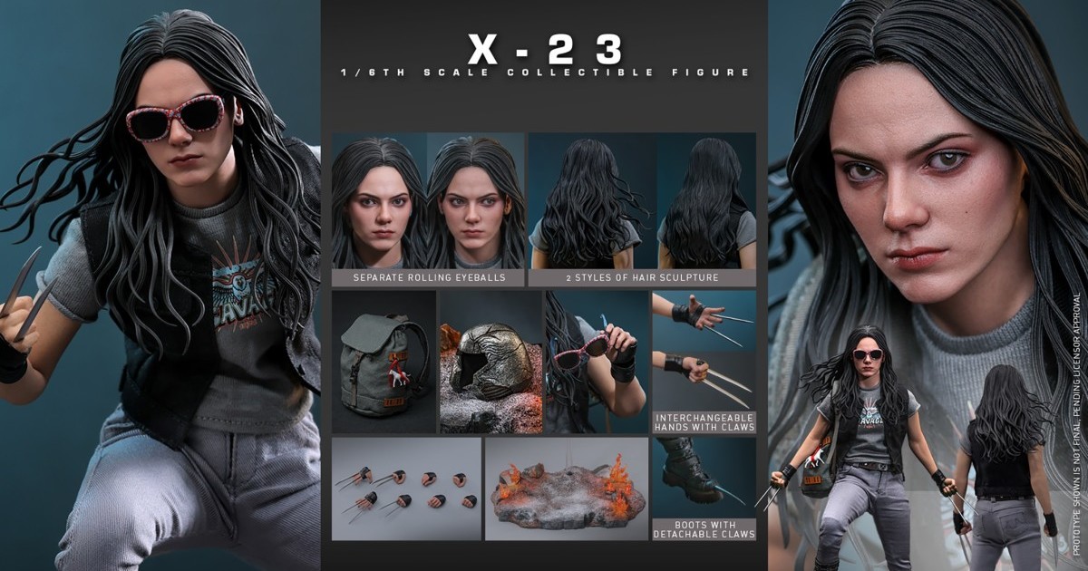 HOT TOYS『《死侍與金鋼狼》X-23』1/6 比例收藏級可動人偶，精緻再現虛空中的變體造型！