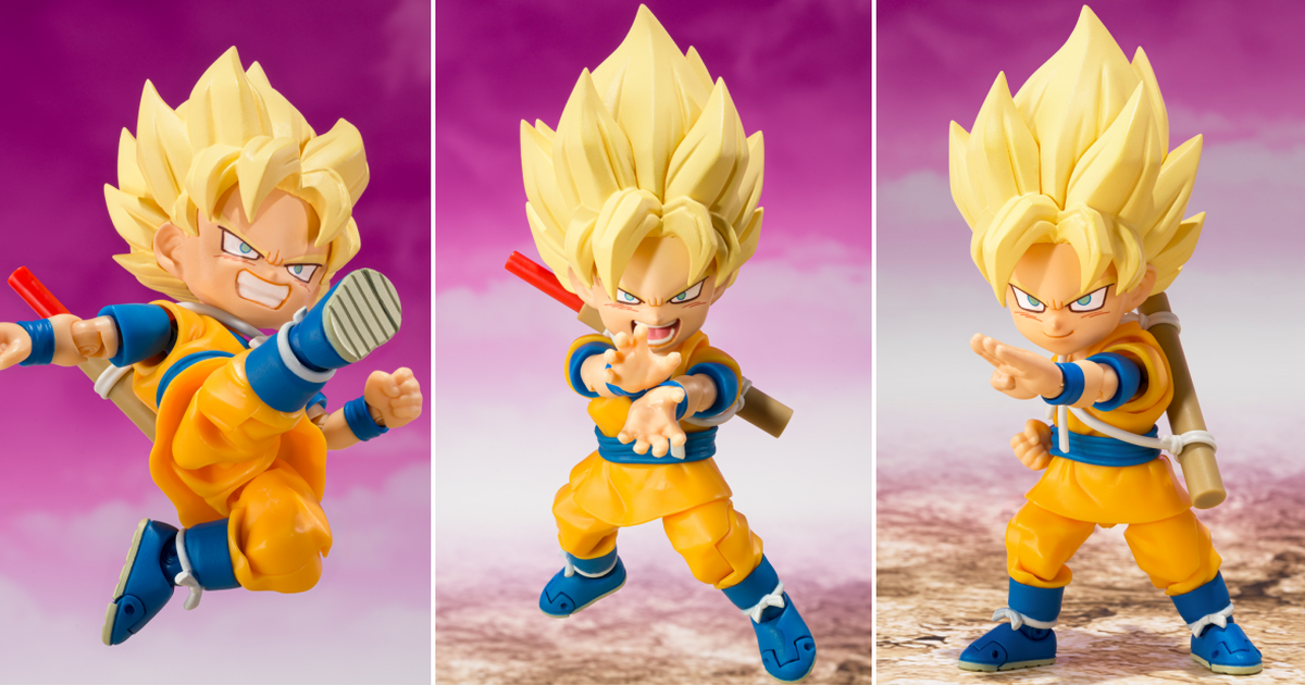 七龍珠DAIMA『S.H.Figuarts 超級賽亞人小悟空-DAIMA-』可動人偶 重現與古羅里奧的戰鬥場面！