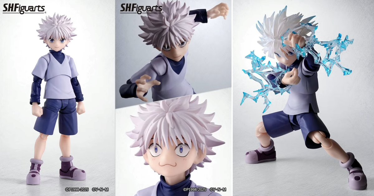 HUNTER×HUNTER獵人『S.H.Figuarts 奇犽』參戰！附超可愛貓貓臉、神速替換頭雕等豐富配件