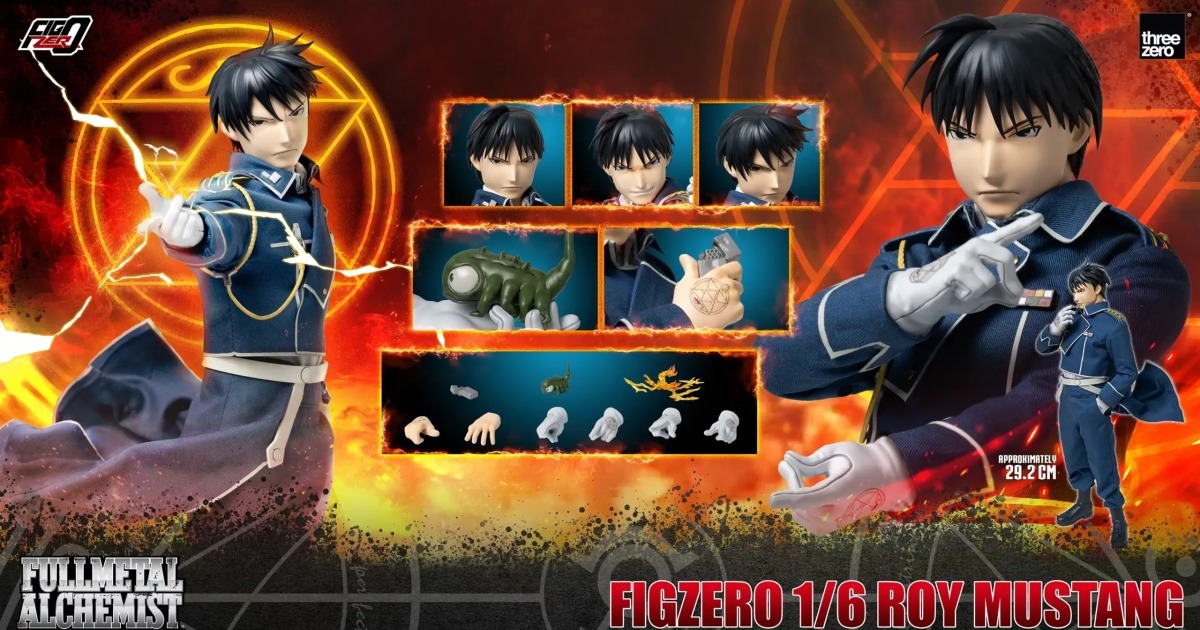 threezero FigZero『《鋼之鍊金術師 BROTHERHOOD》羅伊·馬斯坦古』1/6 比例可動人偶