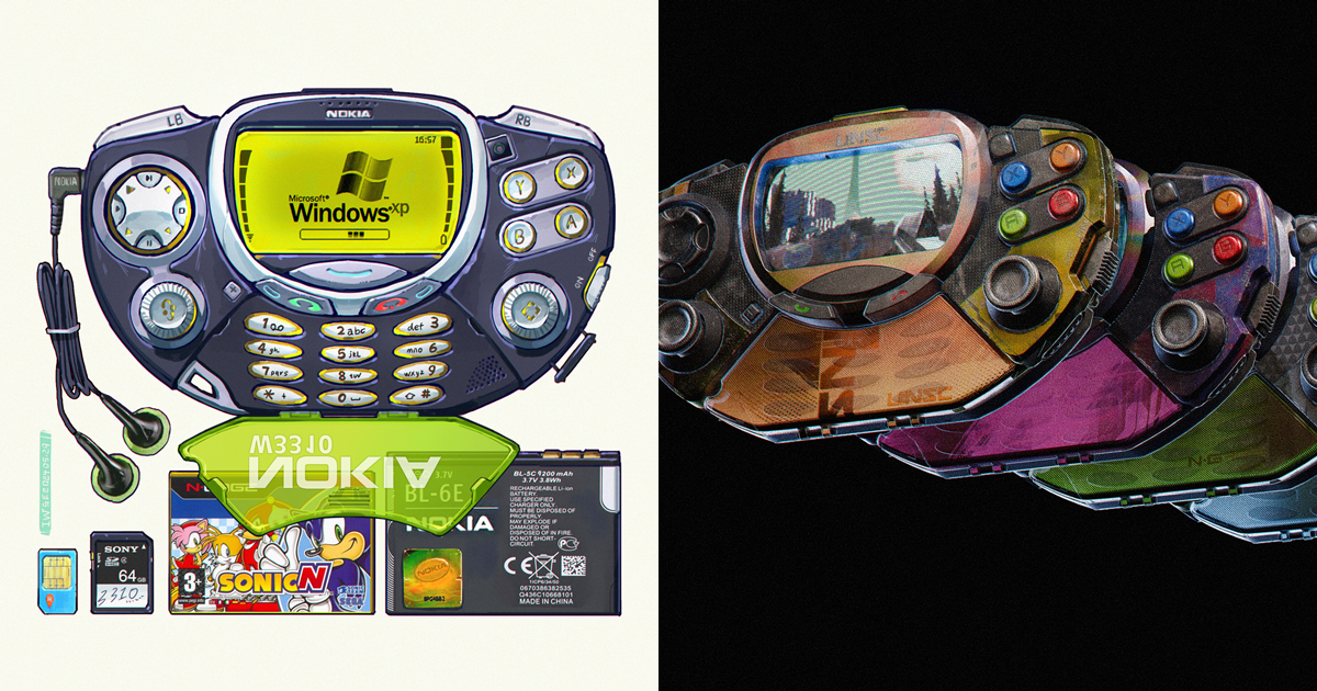假如Nokia 3310是一台掌上型遊戲機呢？知名藝術創作者將世上最知名的手機完全改造