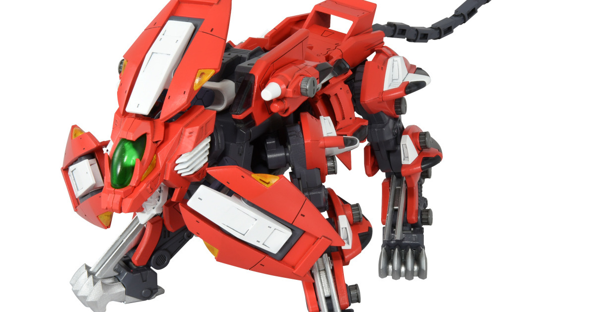 ZOIDS 組裝模型『REALIZE 神聖長牙獅』再現頭部「三位一體」武裝旋轉機構！