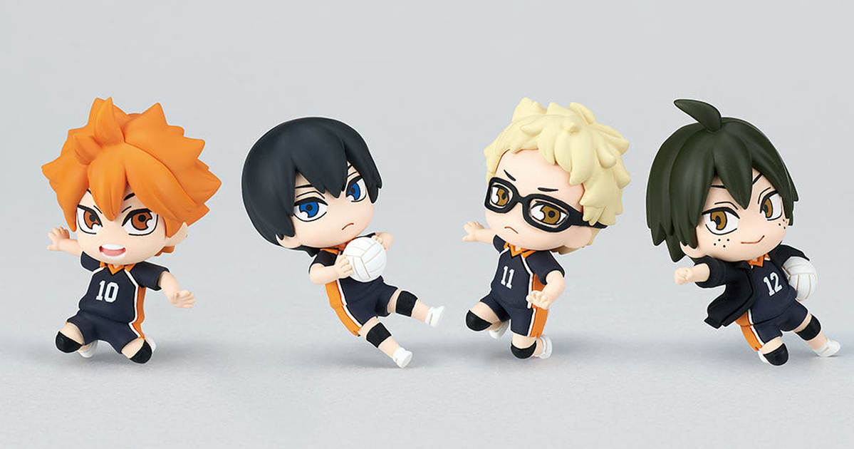 T-ARTS『Defo Fig! 排球少年！！迷你模型 烏野高中鑰匙圈』，快把騰空的日影、月山掛在書包上吧！