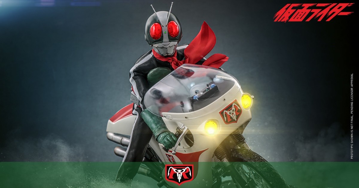 HOT TOYS『《假面騎士》假面騎士 2 號＆旋風號』1/6 比例收藏級人偶套組，舊 2 號同步魄力登場！