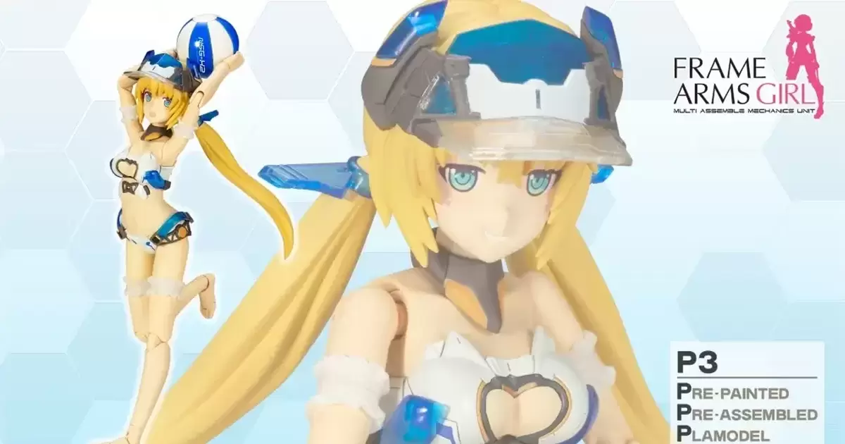 P3『機甲少女 白皙魔鷲 夏日假期 Ver.』上色組裝皆完成 再現官圖可愛造型！