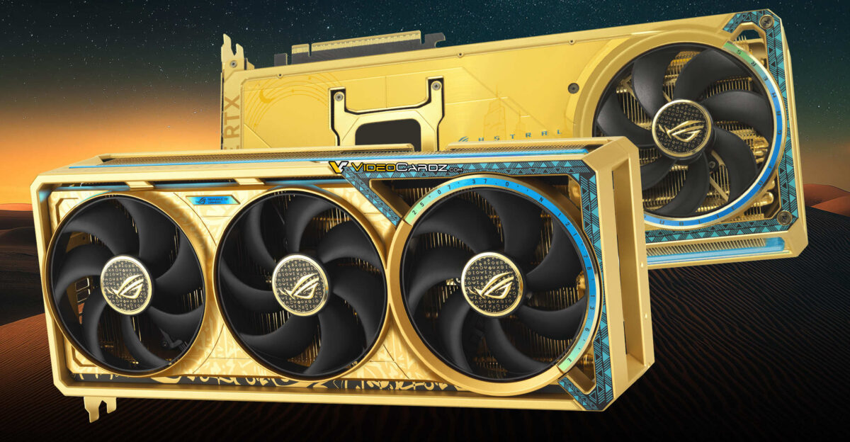尊爵不凡土豪金！華碩推出ROG Astral GeForce RTX 5090 Dhahab「金色版」顯卡