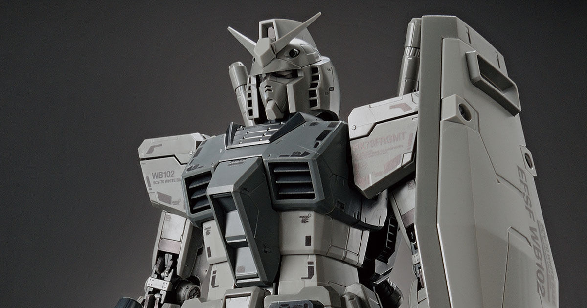 MG 1/100『機動戰士鋼彈 x fragment RX78FRGMT GUNDAM』新規零件再現盾牌閃電 LOGO！
