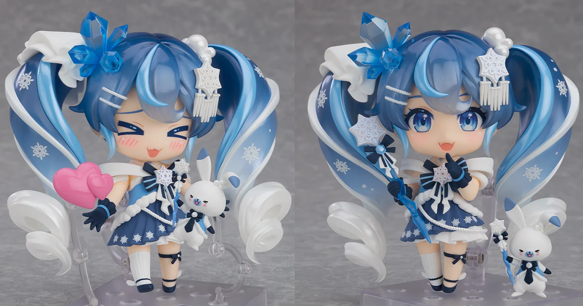 雪未來2025『黏土人 雪未來 Crystal Snow Ver.』晶瑩剔透的閃亮雪☆附超可愛的超嗨臉！