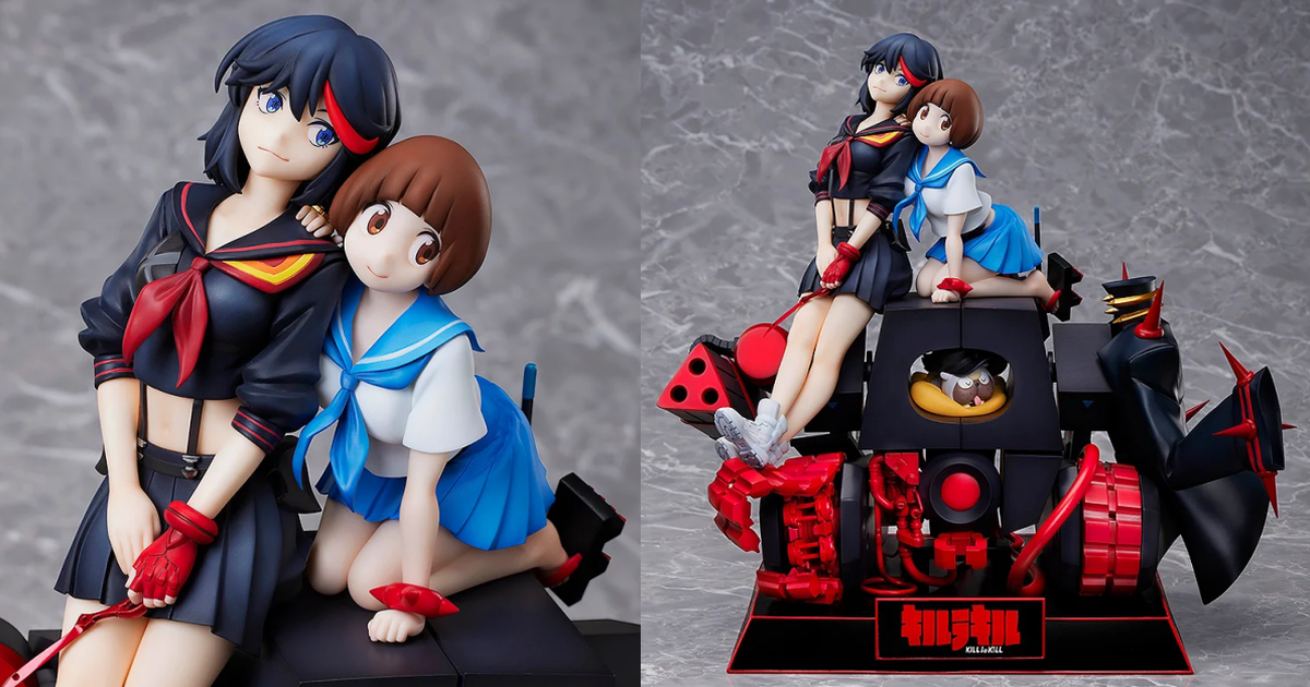 ANIPLEX『KILL la KILL 1/7比例模型』十周年紀念插畫的纏流子＆滿艦飾真子可愛立體化！