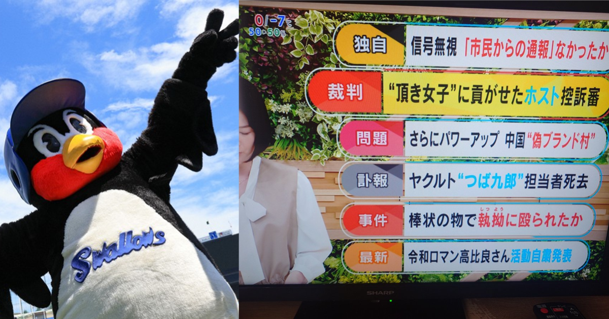 日職養樂多燕子吉祥物「燕九郎」驚傳中之人去世  官方正式公布已經離開人世