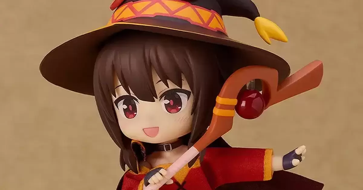 黏土娃『為美好的世界獻上祝福！ 惠惠』自由穿脫布製服裝、把玩超可愛的中二爆裂狂魔！