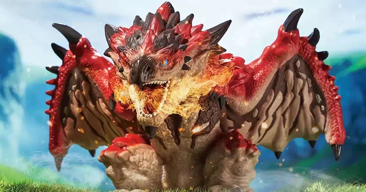 BANPRESTO景品『魔物獵人鎮座獸 激鬥！雄火龍』超可愛Q版造型呈現展翅咆哮之姿！