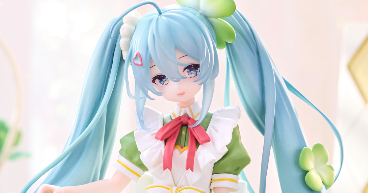 FuRyu景品『初音未來 Flower Fairy -四葉草-泡麵蓋模型』充滿春天氣息的超可愛造型立體化！