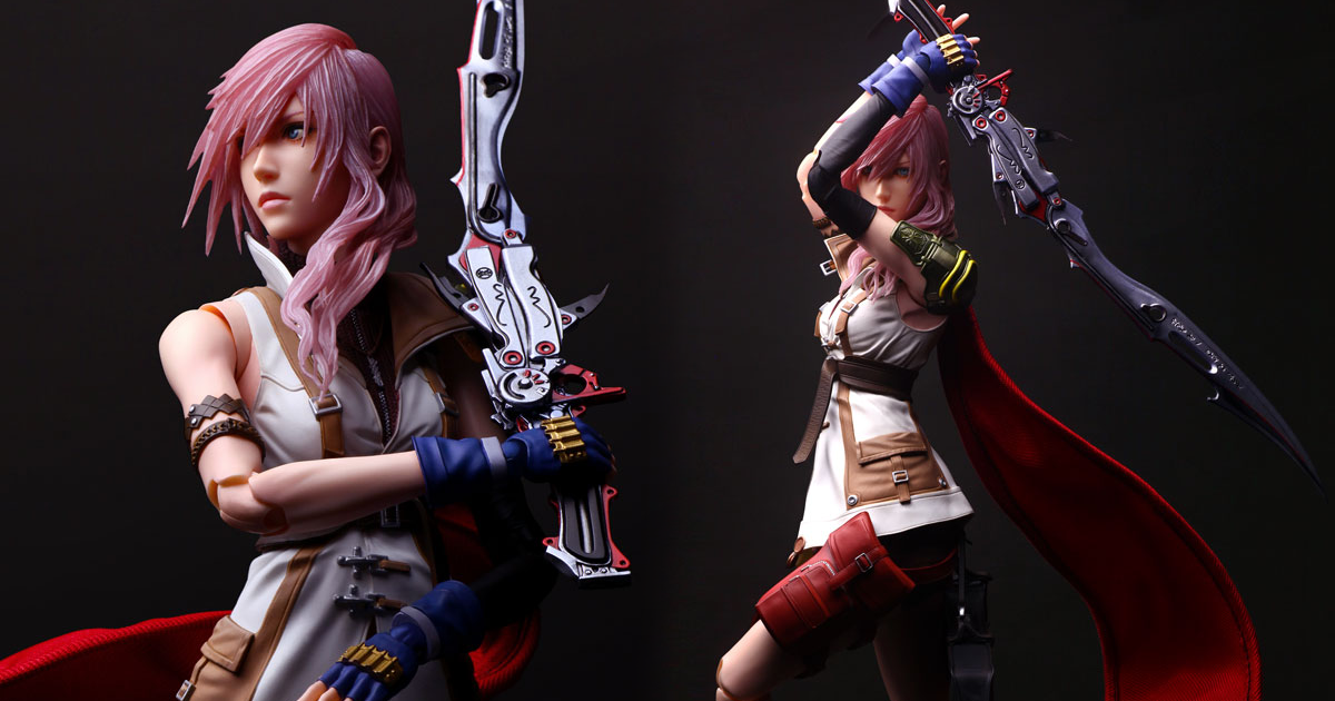 PLAY ARTS真『FINAL FANTASY XIII  雷光』人氣主角雷光於可動人偶新系列歸來！