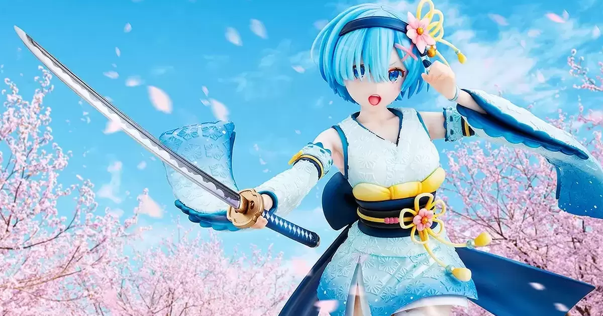 KDcolle『Re:從零開始的異世界生活 雷姆 戰鬥服Ver.』1/7比例模型 揮舞日本刀的原創和裝造型