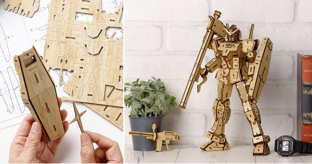 萬代『Bamboo Art wa-gu-mi RX-78-2 鋼彈〔Ver.1.5〕』竹工藝拼裝模型 追加火箭砲再登場！