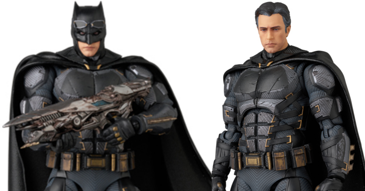 『MAFEX 蝙蝠俠 戰術蝙蝠裝（查克·史奈德之正義聯盟 Ver.）』可動人偶 追加小班頭雕與天啓魔步槍！