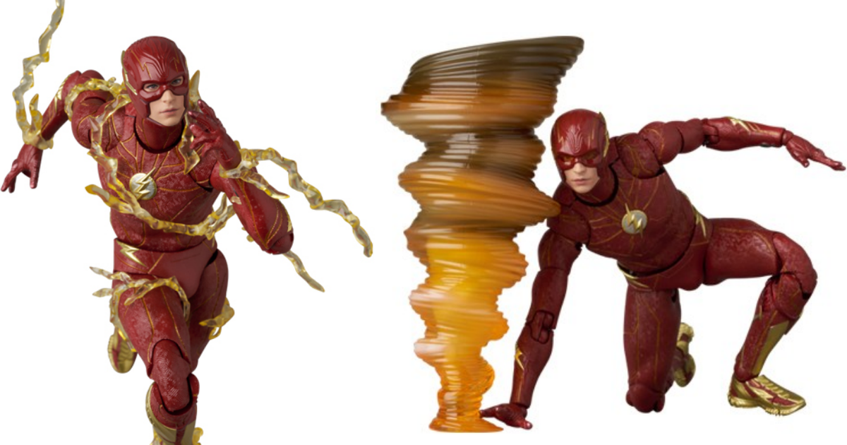 『MAFEX 閃電俠（THE FLASH）』可動人偶 更加厚實精壯的素體、附屬豐富閃電特效！