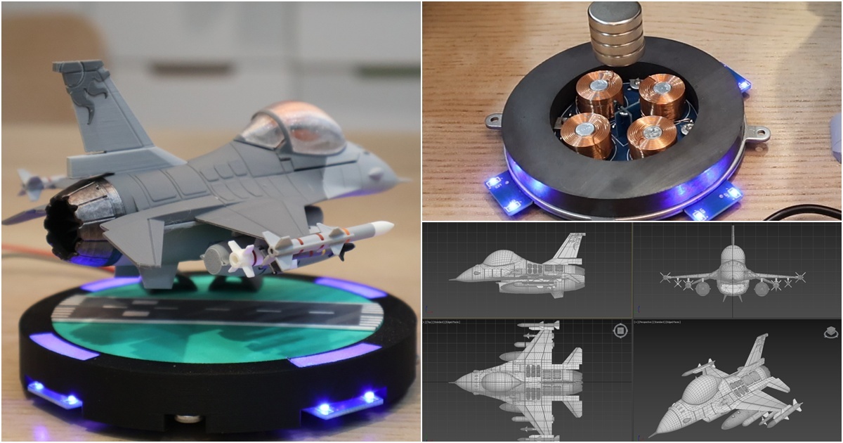 磁浮起飛！3D-Print F16(SD Ver.)