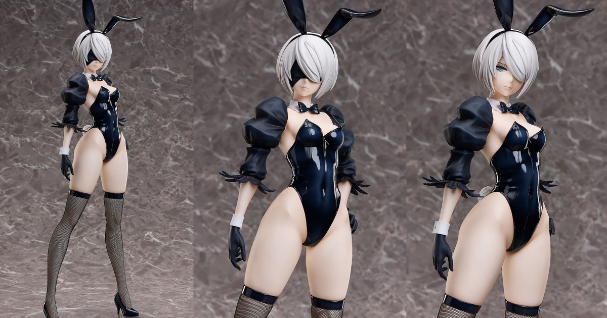 FREEing『B-Style 2B（寄葉二號B型）兔女郎Ver.』1/4比例模型 附無面罩替換頭雕！
