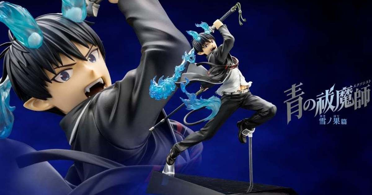 壽屋ARTFX J『《青之驅魔師》奥村 燐』1/8比例塗裝完成品，躍身披砍的魄力姿態降臨！
