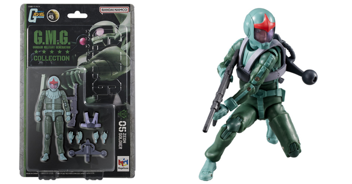 『G.M.G. COLLECTION 06 機動戰士鋼彈 吉翁公國 一般駕駛服士兵』1/18 比例可動人偶