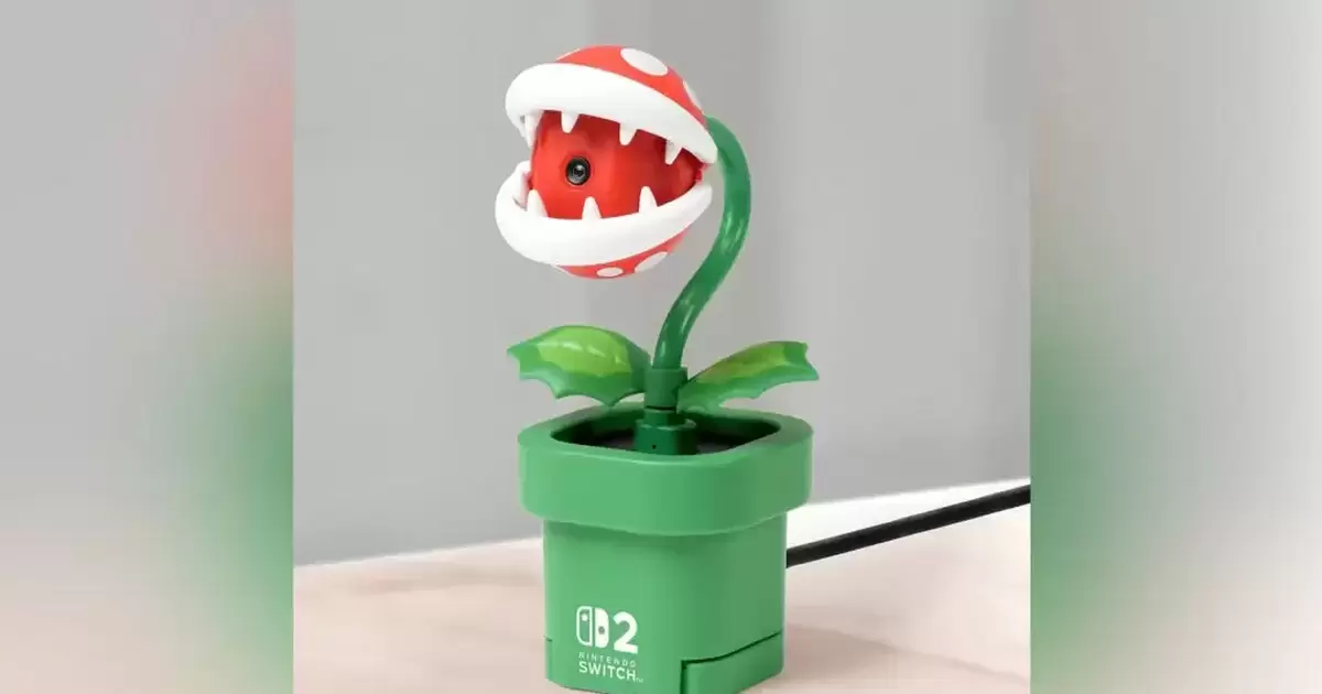 吞食花造型Switch 2攝影機將同步首發上市　支援全新C鍵功能與體感小遊戲