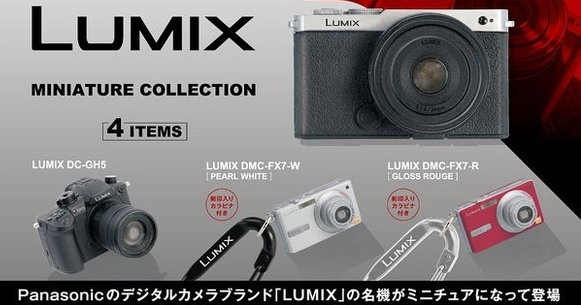 Kenelephant『LUMIX相機迷你模型收藏』盒玩／轉蛋，Panasonic經典相機化身迷你模型！