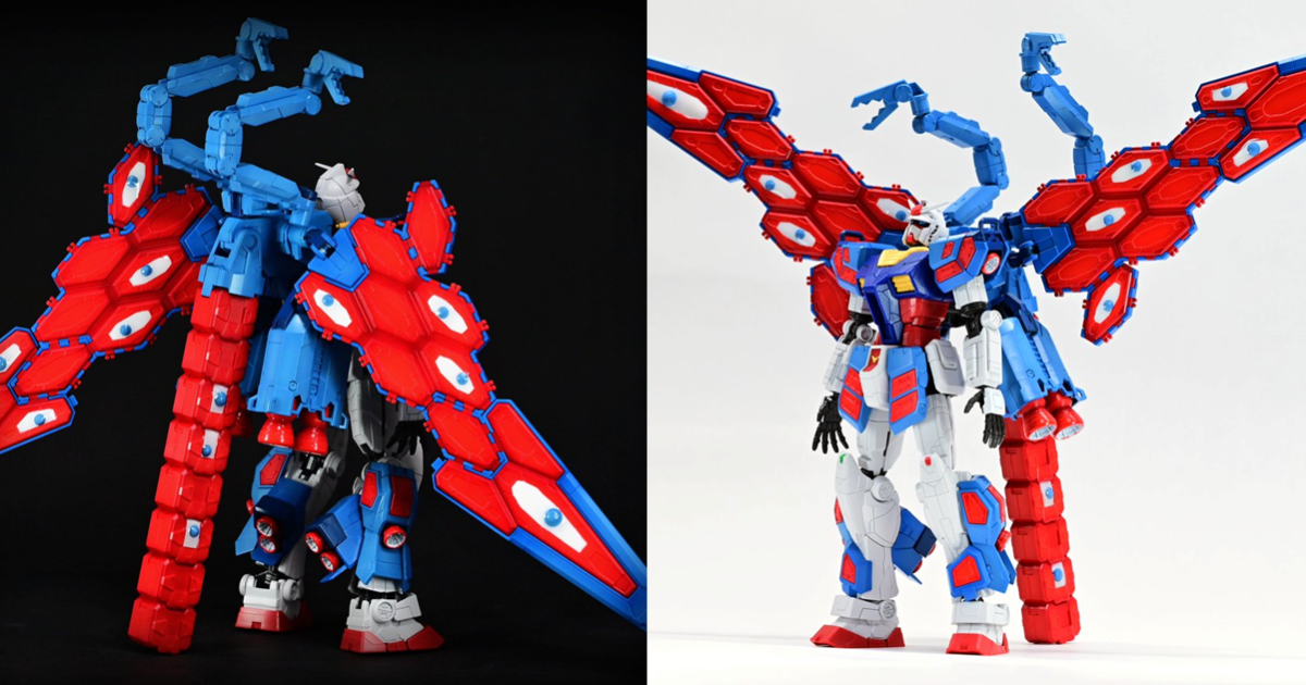 推主將世博『1/144 RX-78F00/E 鋼彈』結合「脈脈」打造創意鋼普拉 邪神姿態展現絕妙效果