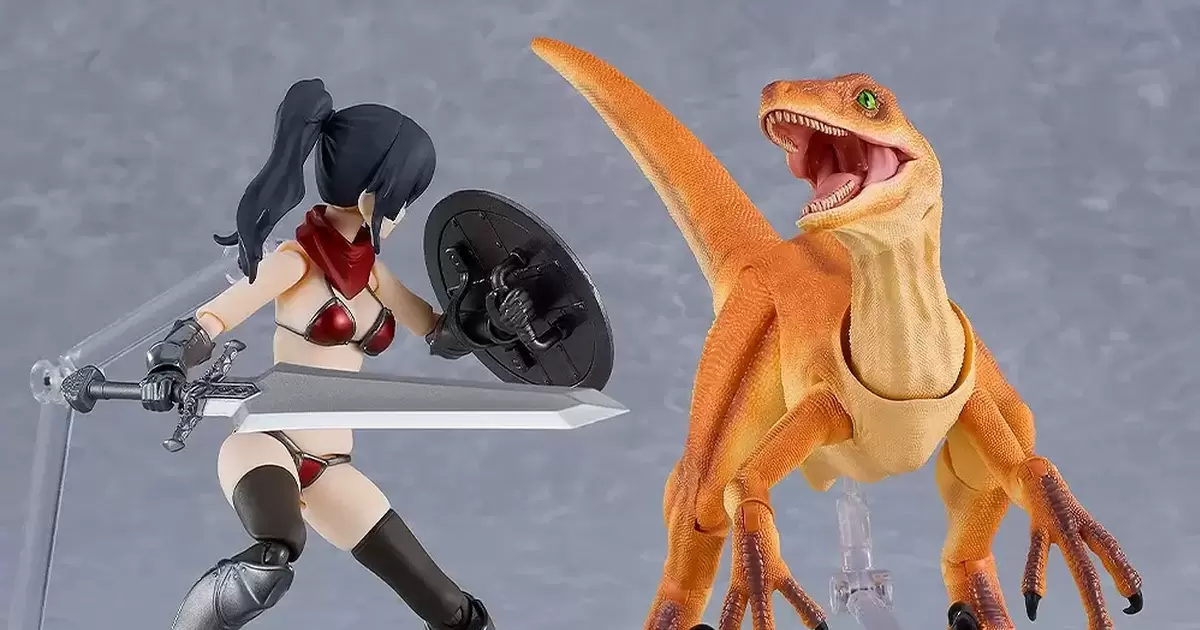 ex:ride『小型恐龍（灰燼色/棕色）』能讓 figma 角色騎乘的可動迅猛龍登場！