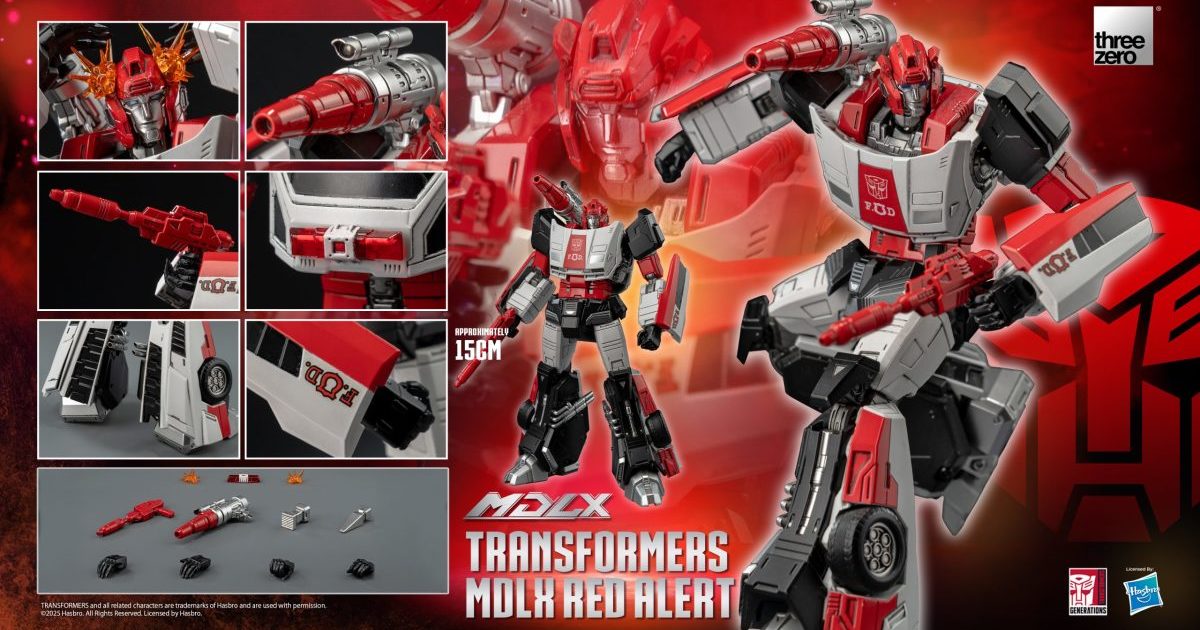 threezero『MDLX《變形金剛》紅色警報（Red Alert）』可動模型，迷你爆炸特效再現經典暴走場面！