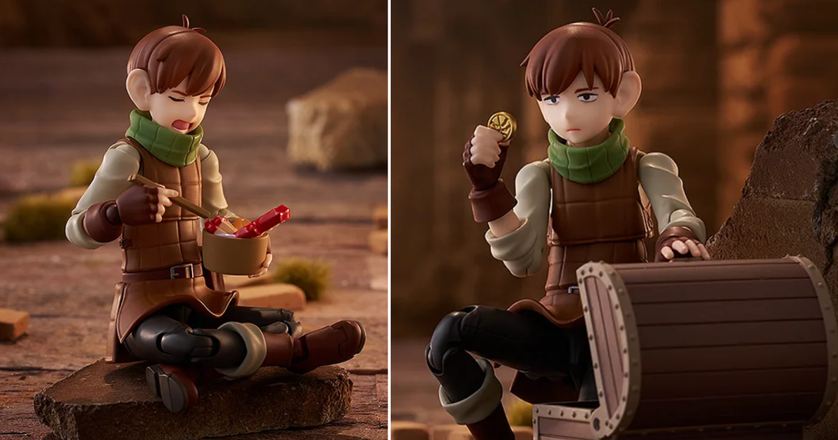 迷宮飯『figma 奇爾查克』可動人偶 附開鎖工具與寶箱怪、硬幣蟲等豐富配件！