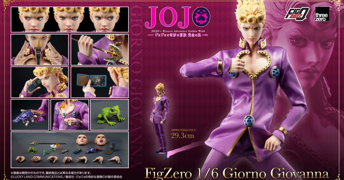 threezero『Figzero《JoJo的奇妙冒險 黃金之風》喬魯諾‧喬巴拿』1/6比例可動人偶，我有一個夢想！