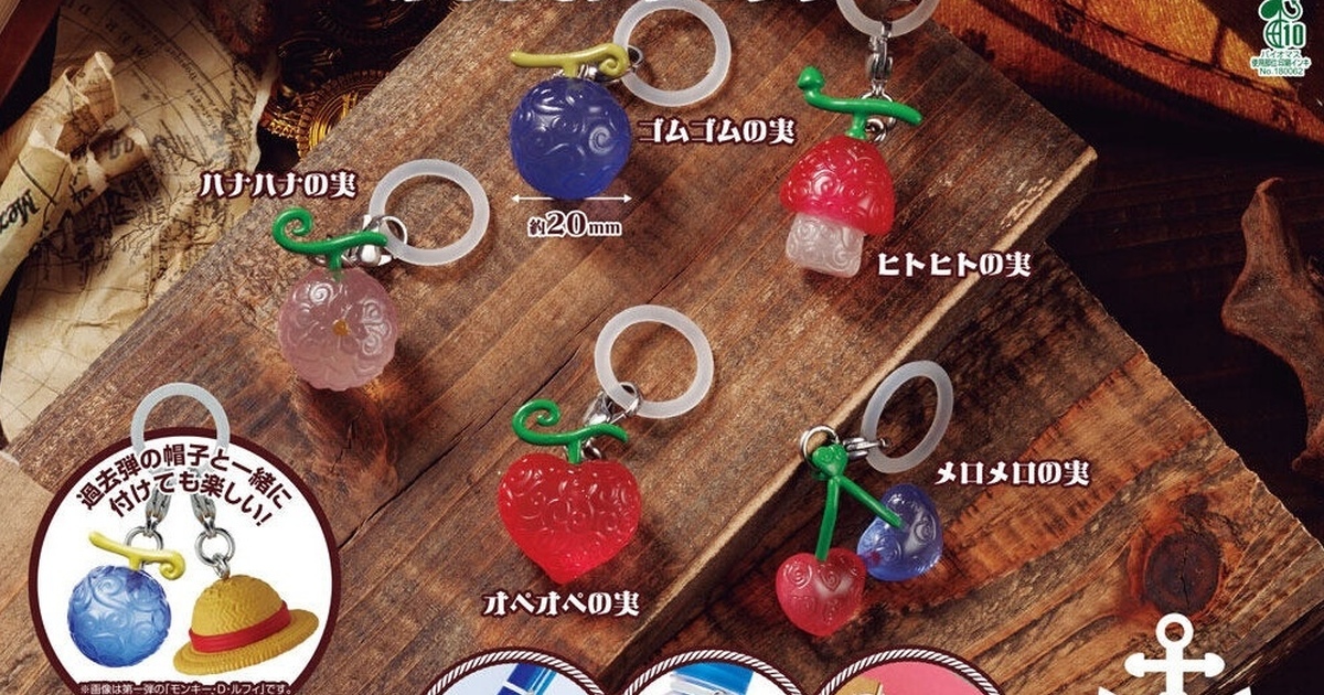 GASHAPON『ONE PIECE航海王 標記吊飾3』轉蛋，快用惡魔果實來標記自己的雨傘吧！