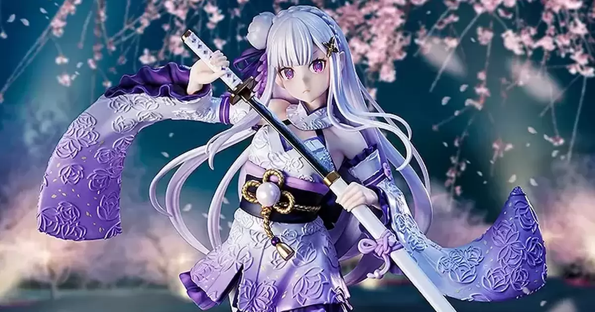 KDcolle『Re:從零開始的異世界生活 愛蜜莉雅 戰鬥服Ver.』1/7比例模型 從容不迫的拔刀之姿！